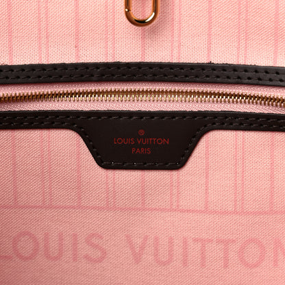 Louis Vuitton Damier Ebene Neo Neverfull MM Rose Ballerine 6 of 12