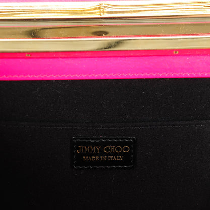 Jimmy Choo Patent Cayla Clutch Pink 6 of 7