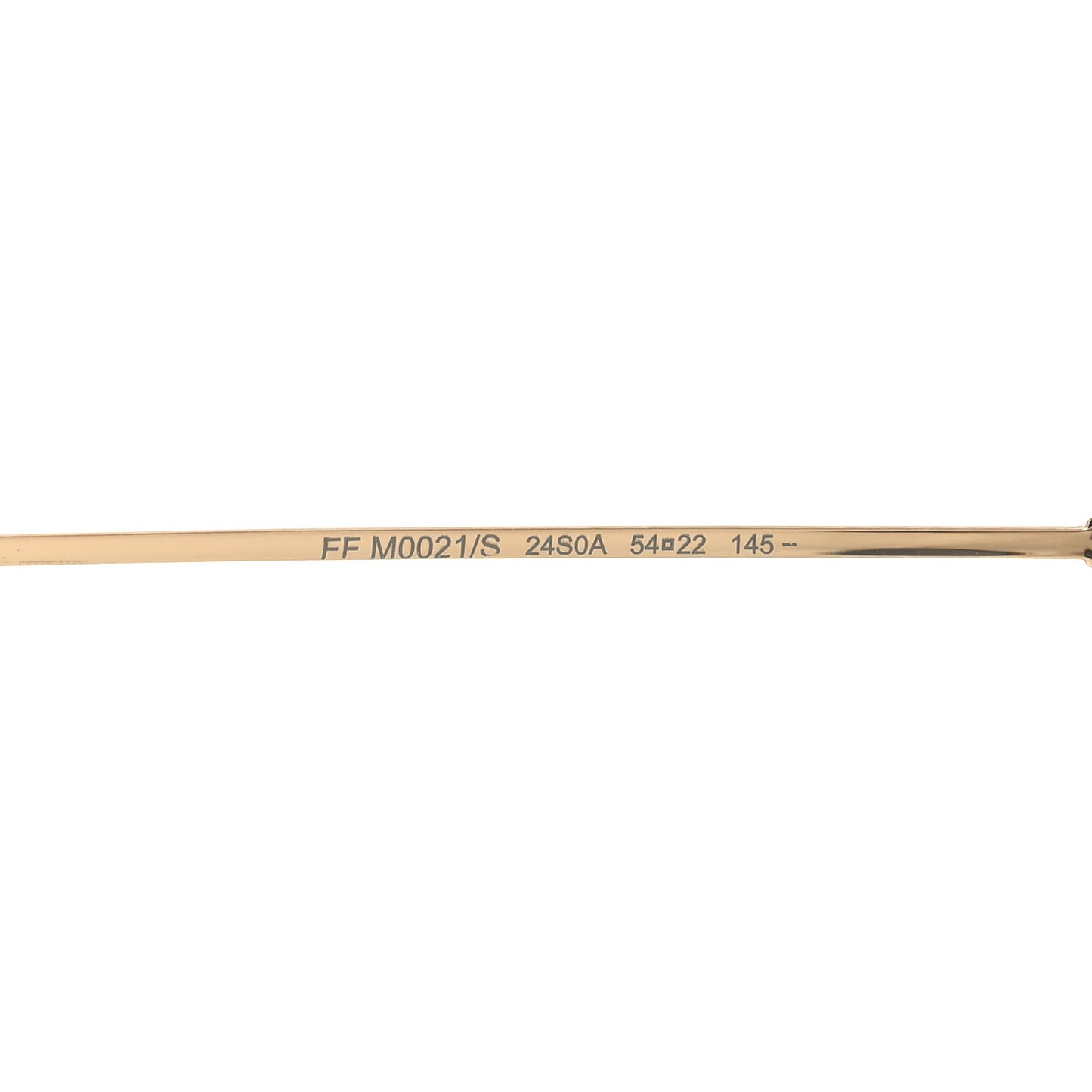 Metal Eyeline Aviator Sunglasses FF M0021/S Gold