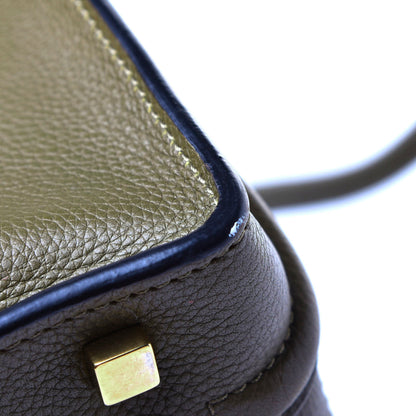 Celine Drummed Calfskin Mini Luggage Jungle 10 of 10