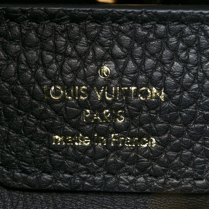 Louis Vuitton Tweed Calfskin Capucines MM Multicolor 6 of 9