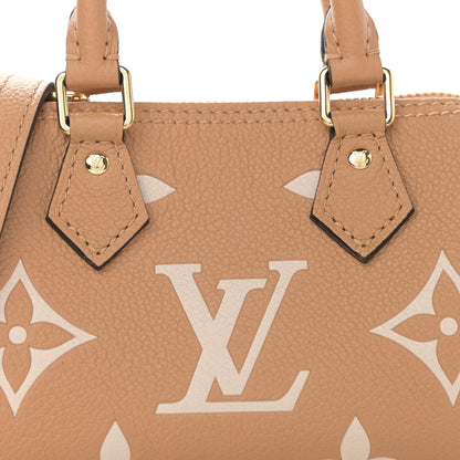 Louis Vuitton Empreinte Monogram Giant Nano Speedy Arizona Creme 7 of 9