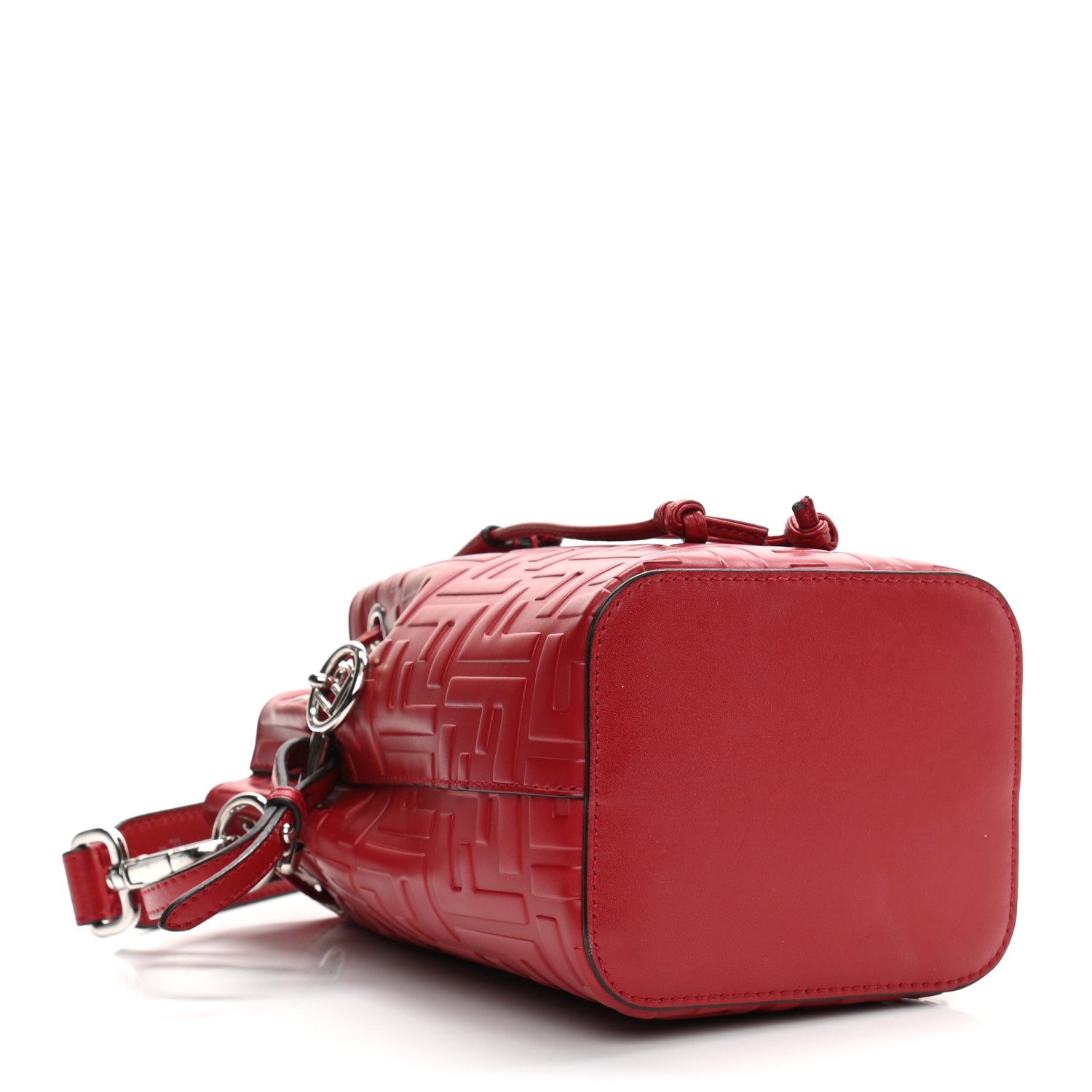 Fendi Vitello Liberty F is Fendi FF 1974 Embossed Mini Mon Tresor Bucket Bag Fragola 4 of 14
