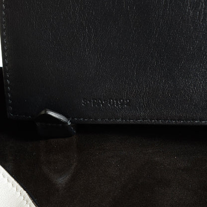 Celine Smooth Calfskin Medium Horizontal Cabas Phantom White Black 7 of 8