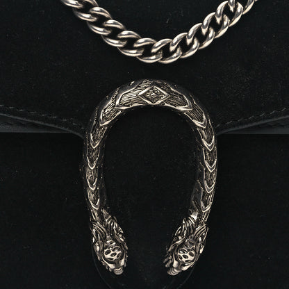 Gucci Suede Super Mini Dionysus Shoulder Bag Black 7 of 11