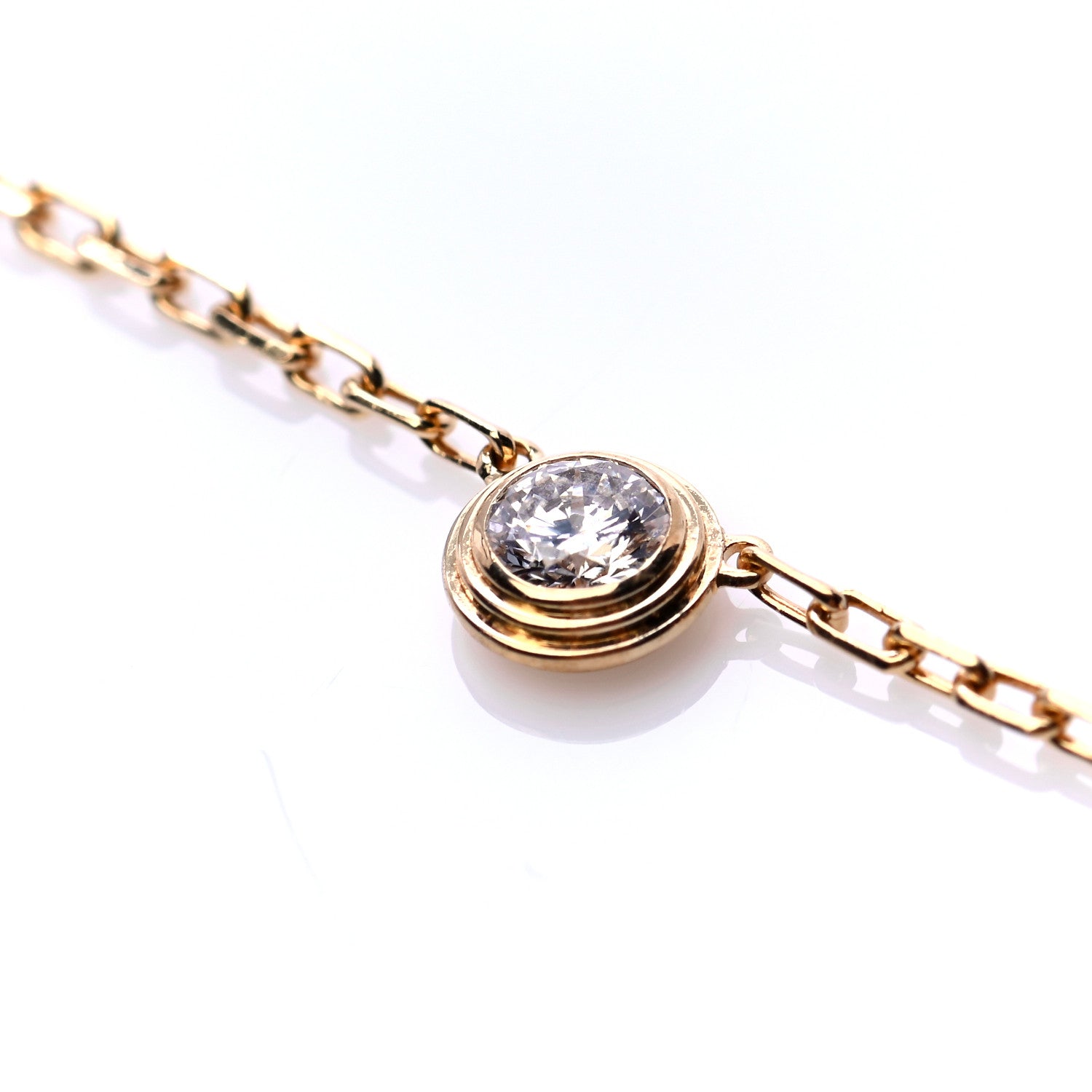 Cartier 18K Yellow Gold Diamond SM D'Amour Pendant Necklace 4 of 5