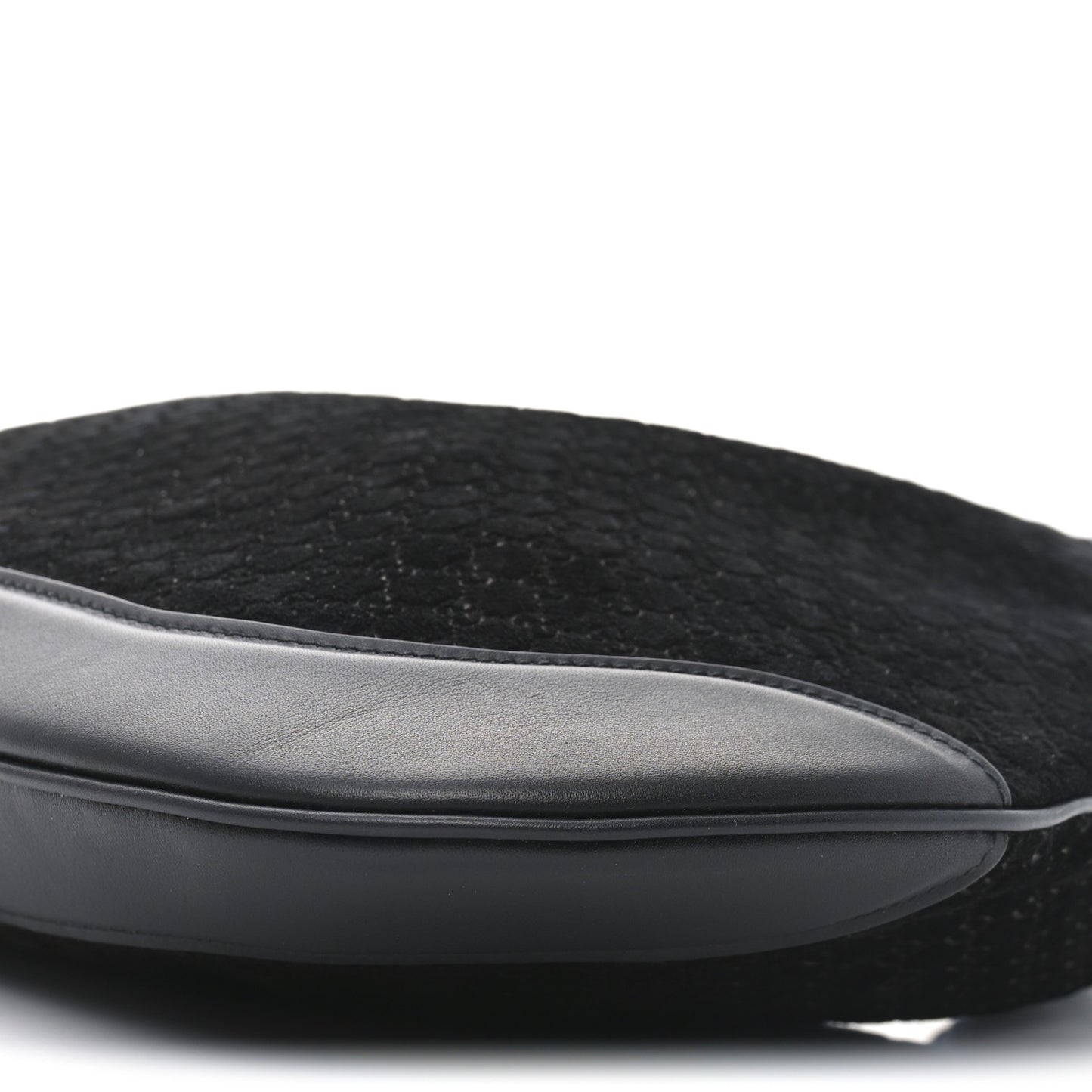 Suede Micro GG Calfskin B Medium Shoulder Bag Arabella Black