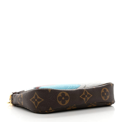 Louis Vuitton Monogram 2022 Christmas Animation Mini Pochette Accessories Red 4 of 8