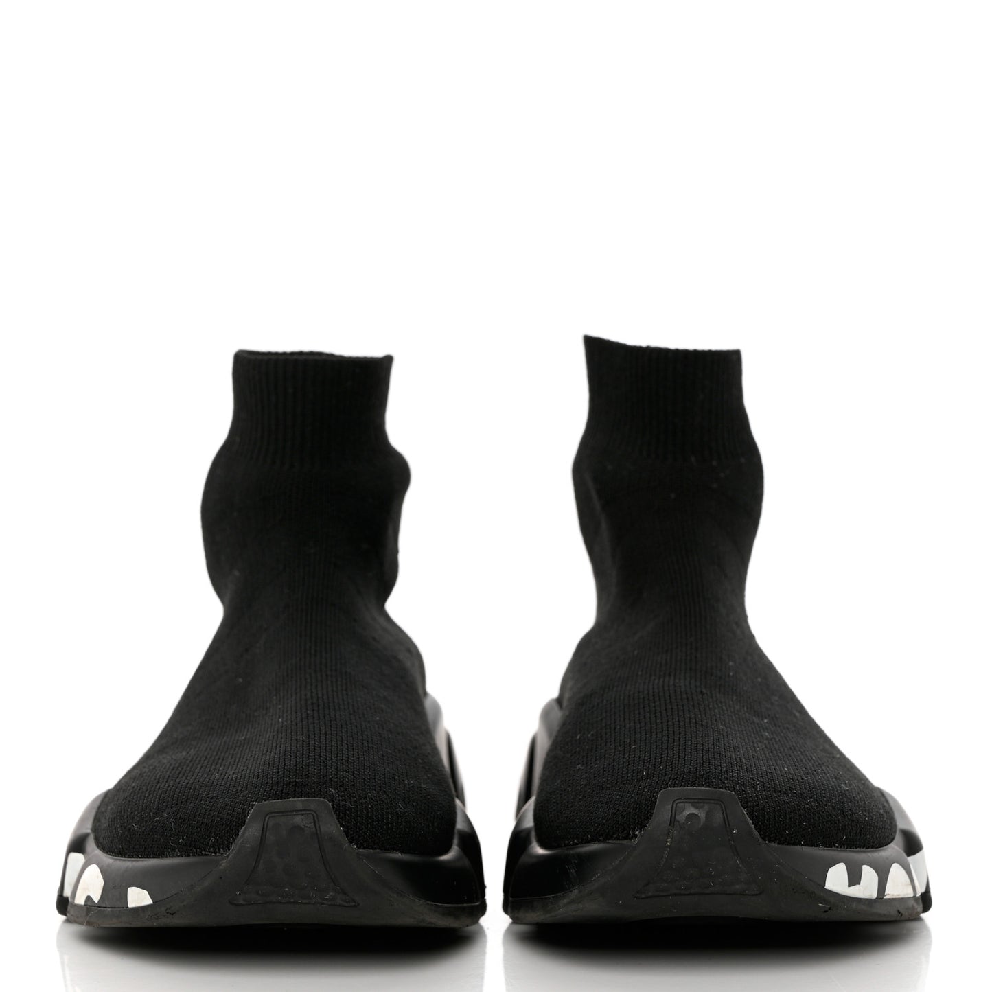 Neoprene Knit Womens Speed Graffiti Sneakers 37 Black White