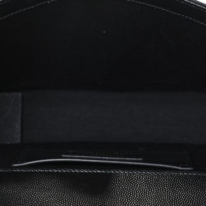 Saint Laurent Grain De Poudre Medium Classic Monogram Kate Satchel Black 4 of 9