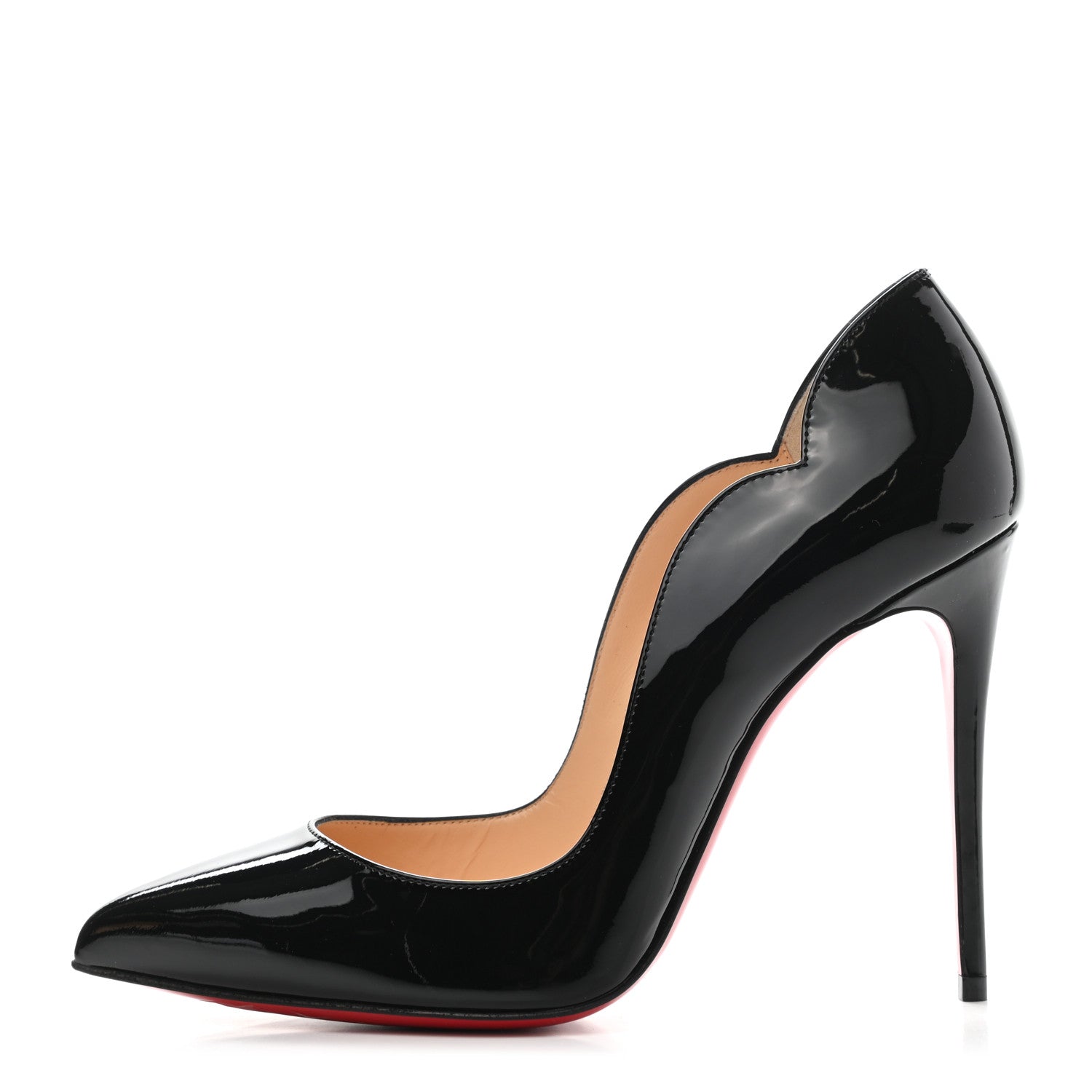Christian Louboutin Patent Hot Chick 100 Pumps 37 Black 1 of 7