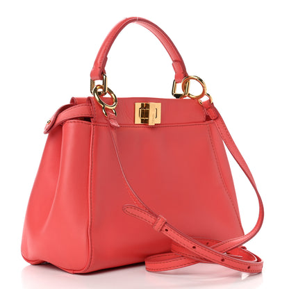 Fendi Nappa Mini Peekaboo Iconic Satchel Rosa Exstasy 3 of 10