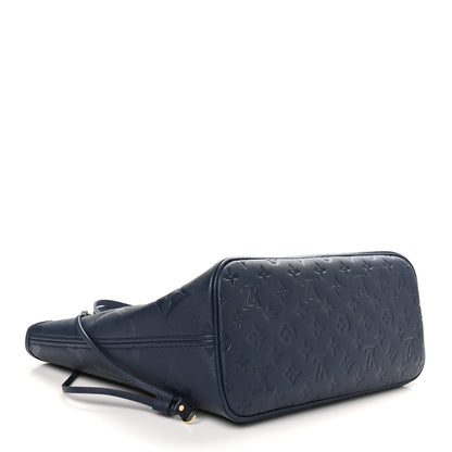 Louis Vuitton Empreinte Monogram Giant Neverfull MM  Navy 5 of 10