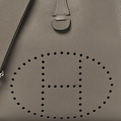 Hermes Taurillon Clemence EVELYNE III PM Gris Asphalte 8 of 12