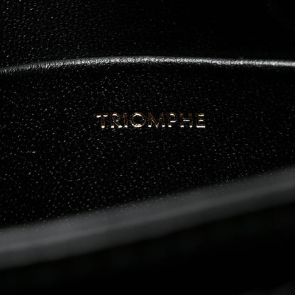 Celine Shiny Calfskin Teen Triomphe Black 8 of 11