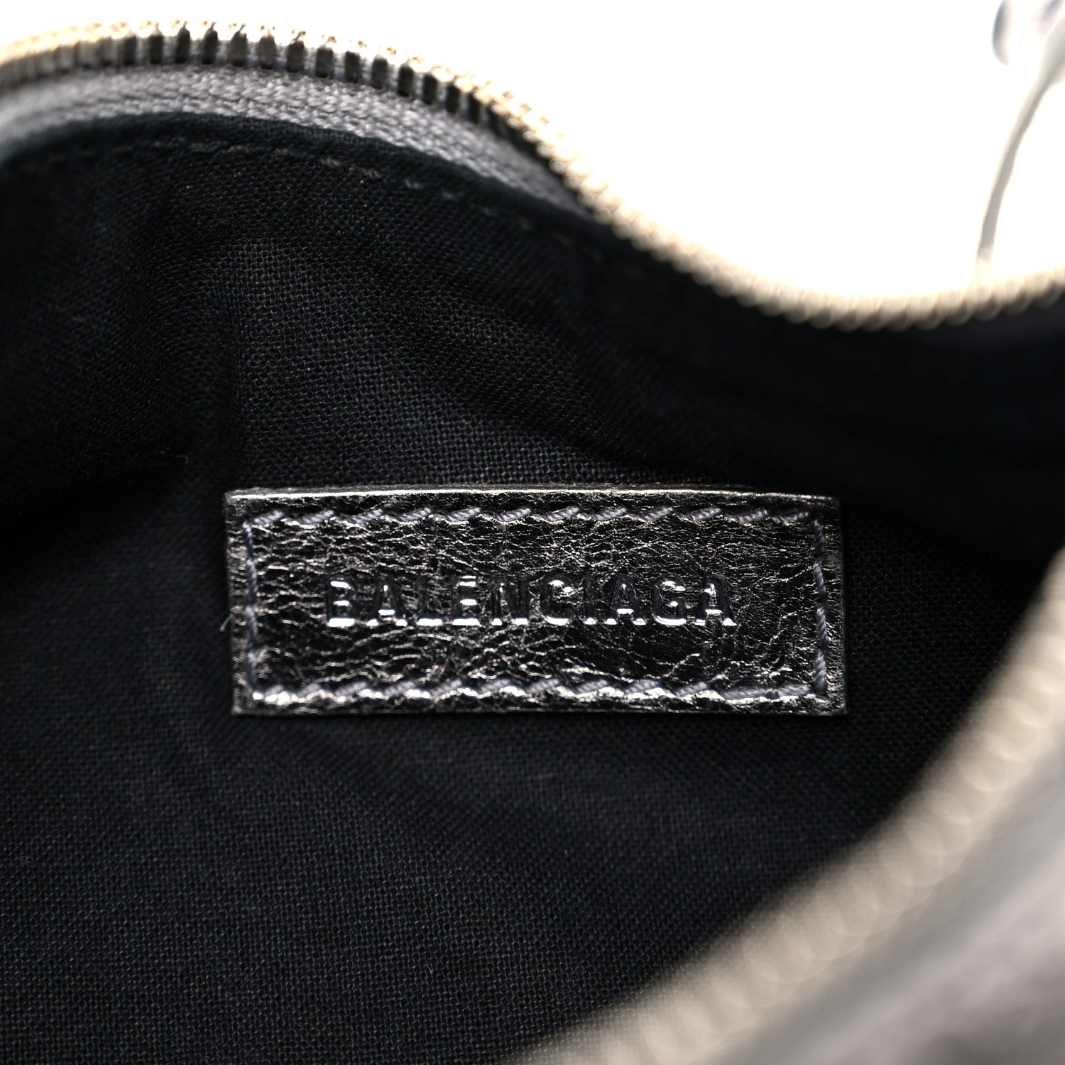 Balenciaga Metallic Agneau Arena Le Cagole Shoulder Bag XS Silver 7 of 11