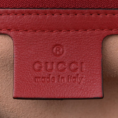 Gucci GG Supreme Monogram Blooms Medium Padlock Shoulder Bag Beige Blue Navy Hibiscus Red 6 of 16