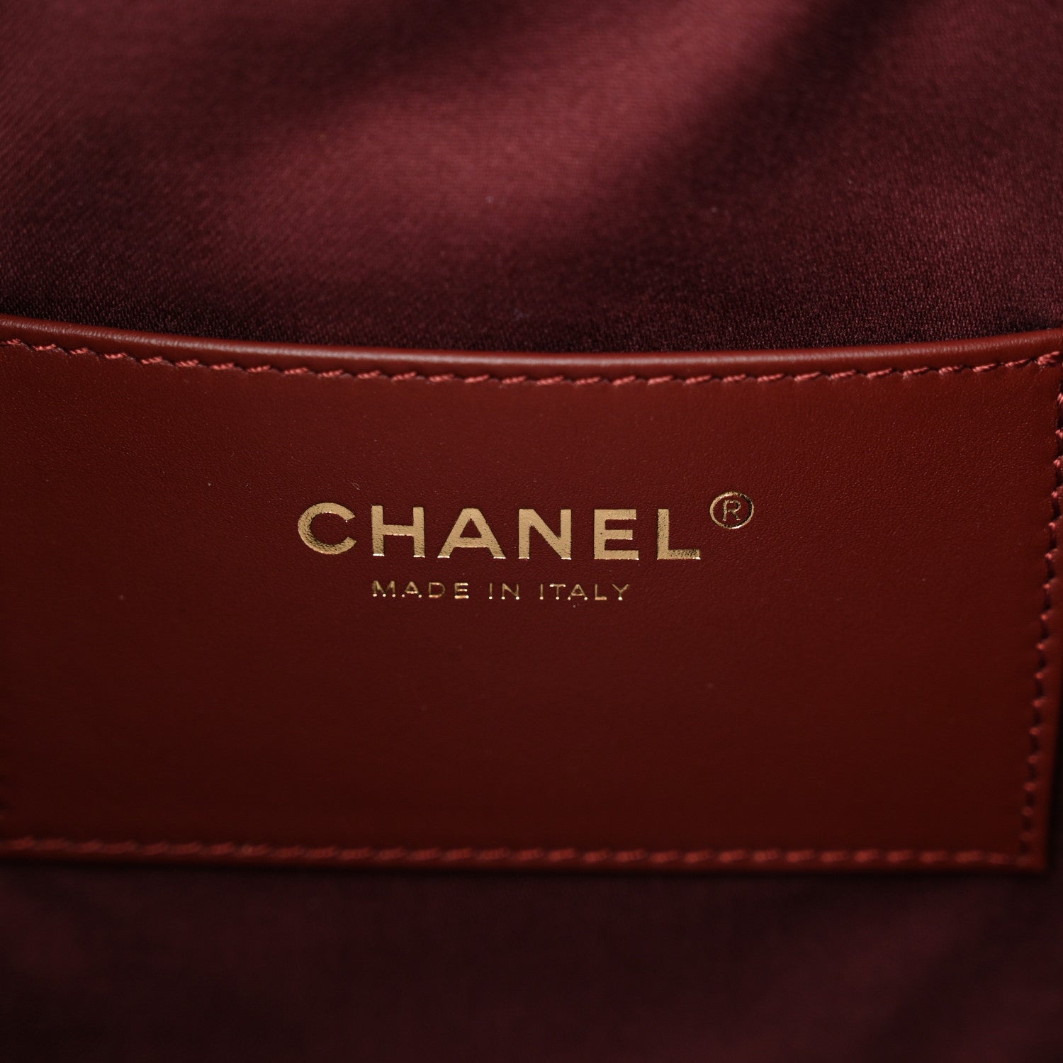 Chanel Caviar Quilted Small Chanel 25 Handbag Burgundy 7 of 10