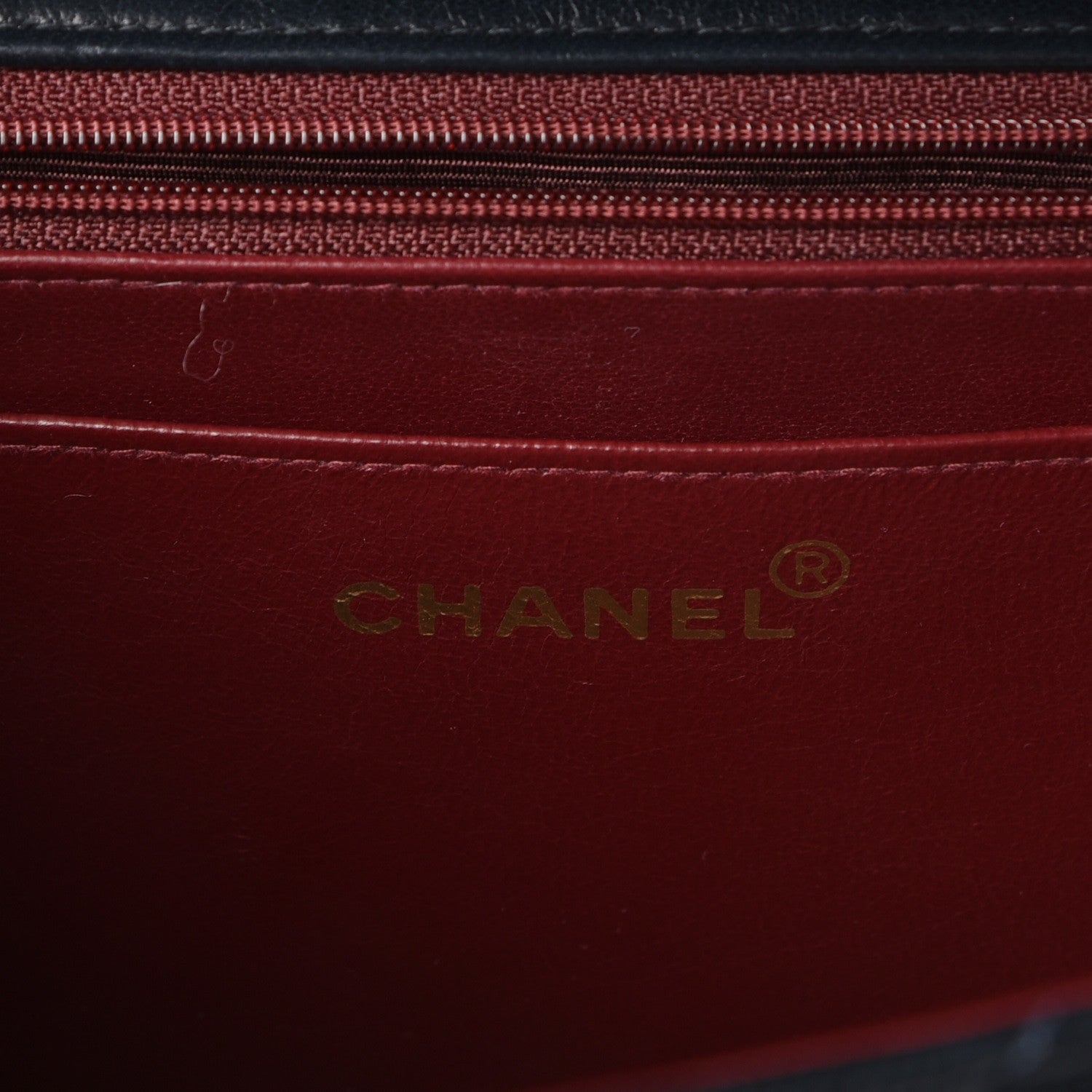 Chanel Lambskin Quilted XL Jumbo Single Flap Navy 7 of 10