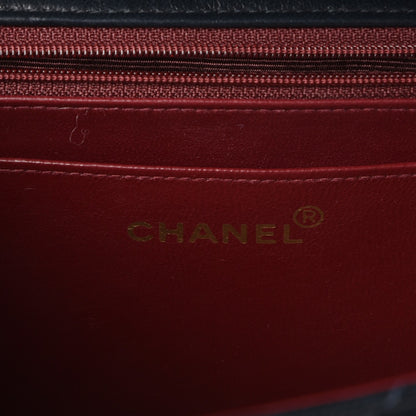 Chanel Lambskin Quilted XL Jumbo Single Flap Navy 7 of 10