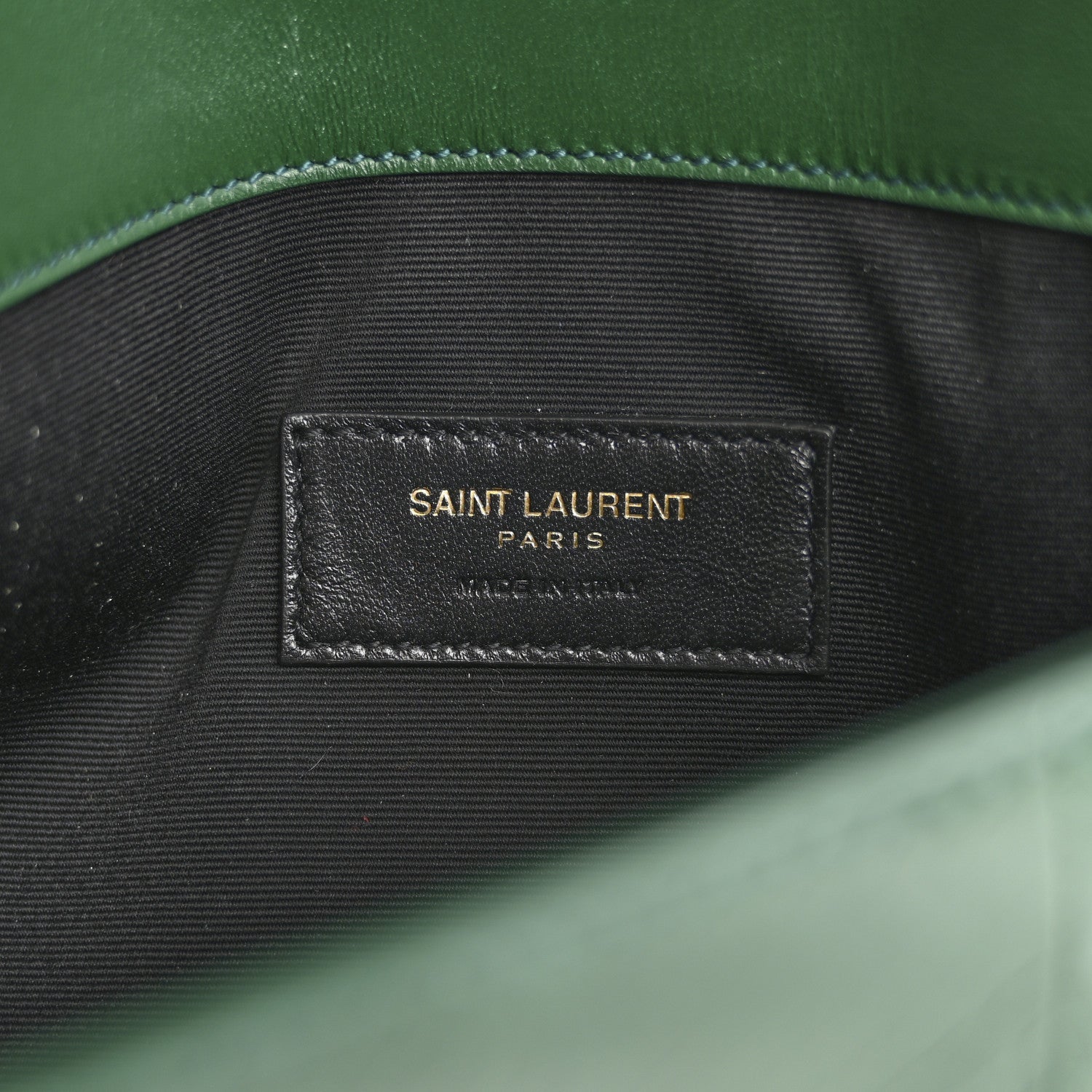 Saint Laurent Ayers Uptown Monogram Pouch Verte Praire 6 of 8