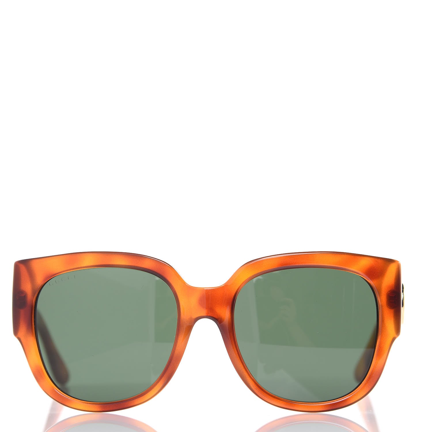 Gucci Acetate Square Frame Sunglasses GG0142SA Tortoise 3 of 7