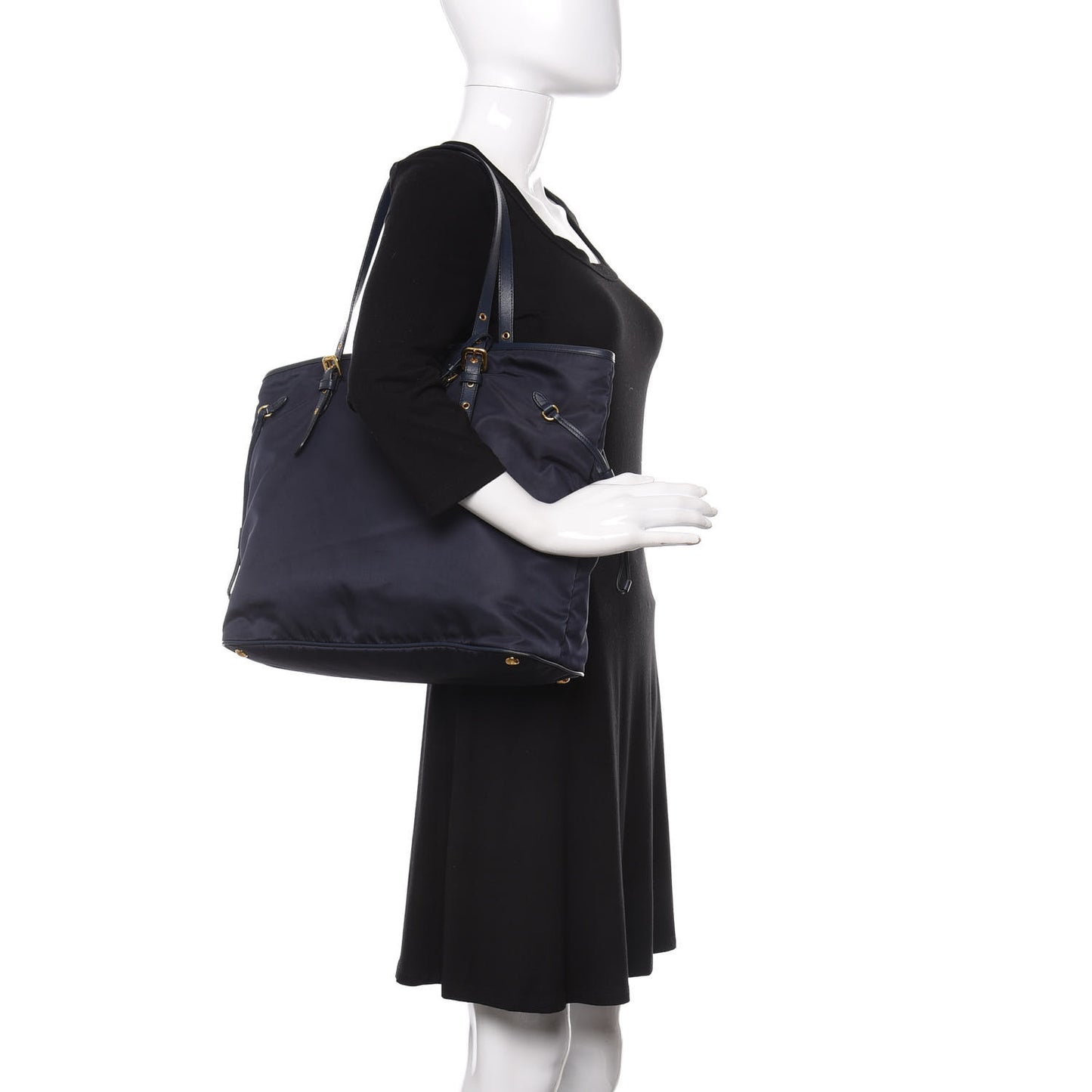 Tessuto Nylon Saffiano Tote Baltico