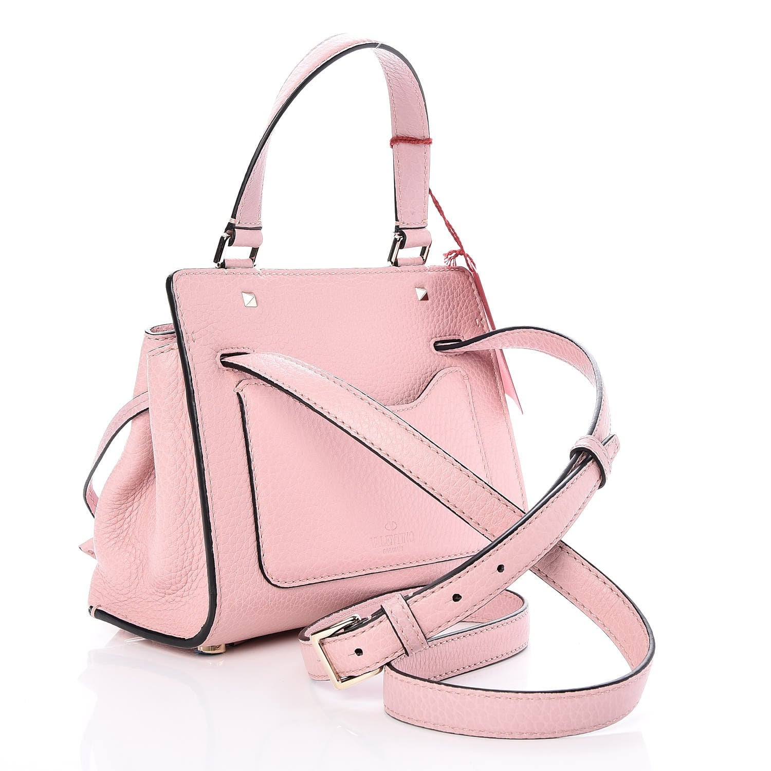 Valentino Garavani Pebbled Calfskin Small Joylock Satchel Loto 3 of 6