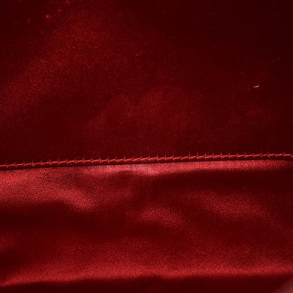 Saint Laurent Textured Patent Monogram Large Belle De Jour Clutch Red 8 of 8