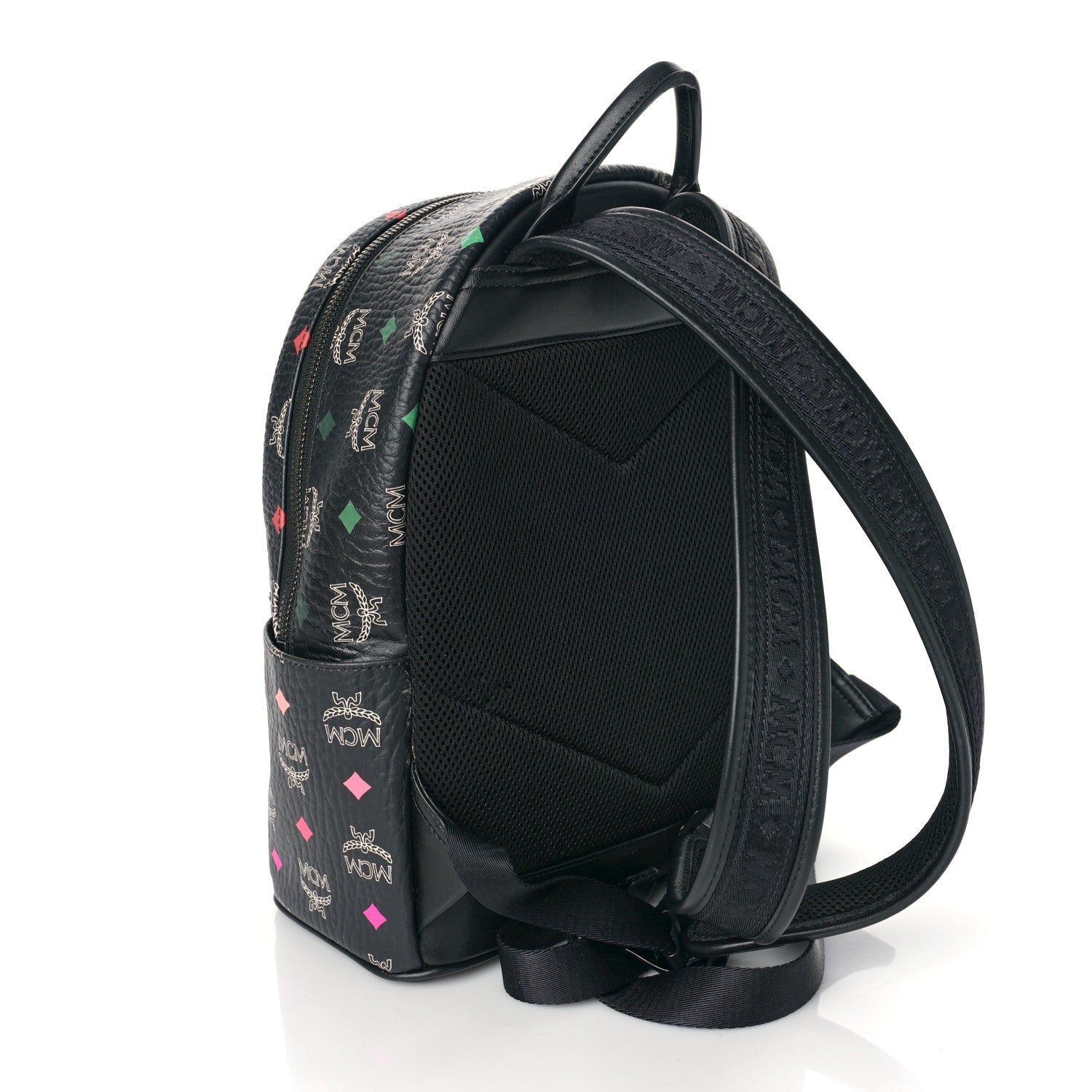 MCM Skyoptic Visetos Small Stark Backpack Spectrum Diamond Black 3 of 12