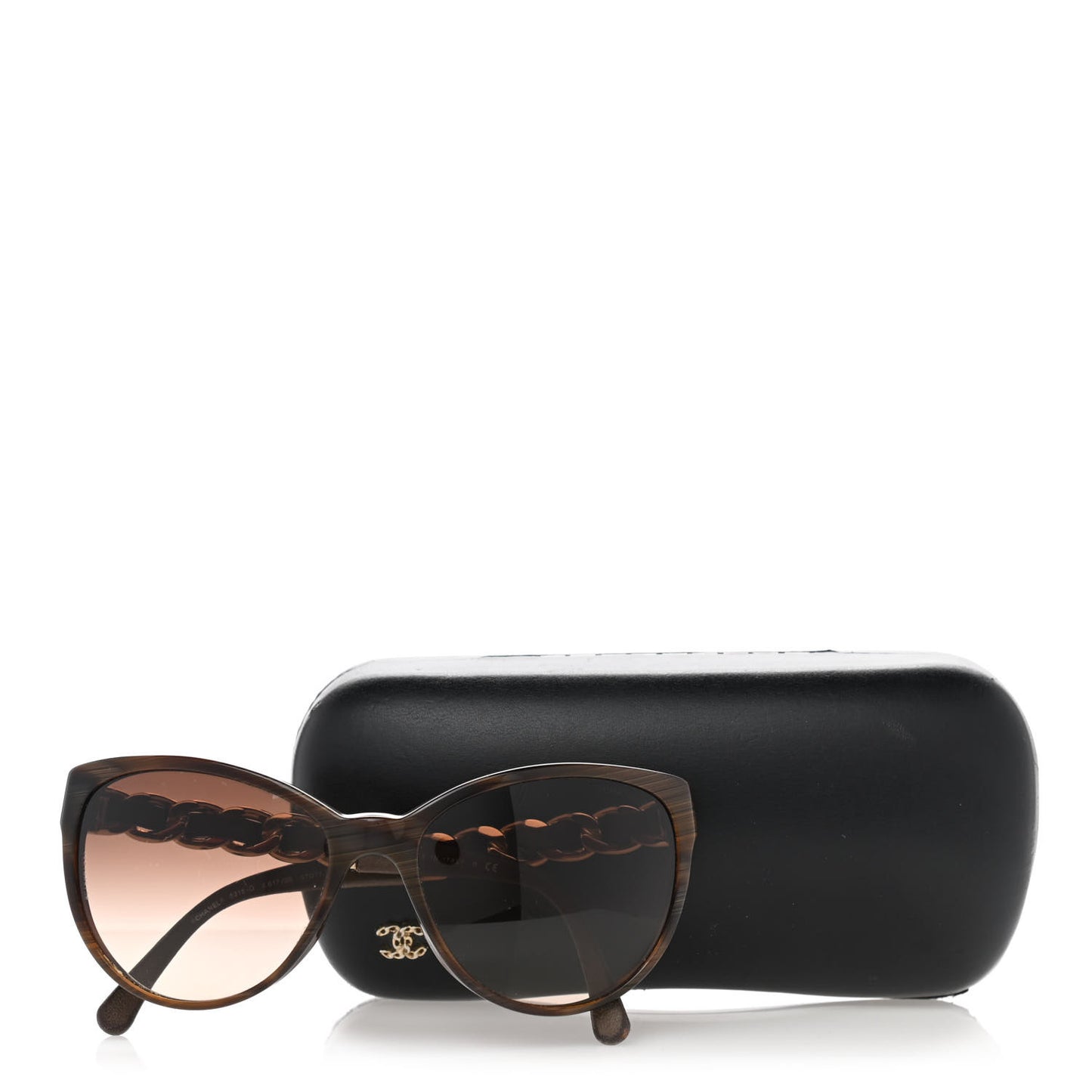 Acetate CC Chain Sunglasses 5215Q Brown