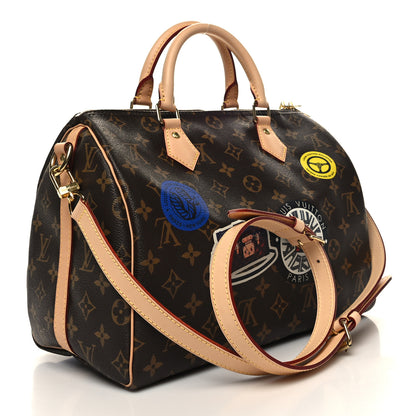 Louis Vuitton Monogram World Tour Speedy Bandouliere 30 3 of 9
