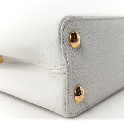 Louis Vuitton Taurillon Capucines BB Blanc Casse 8 of 10