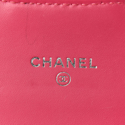 Chanel Patent Calfskin Quilted Small Flap Wallet Pink 6 of 8