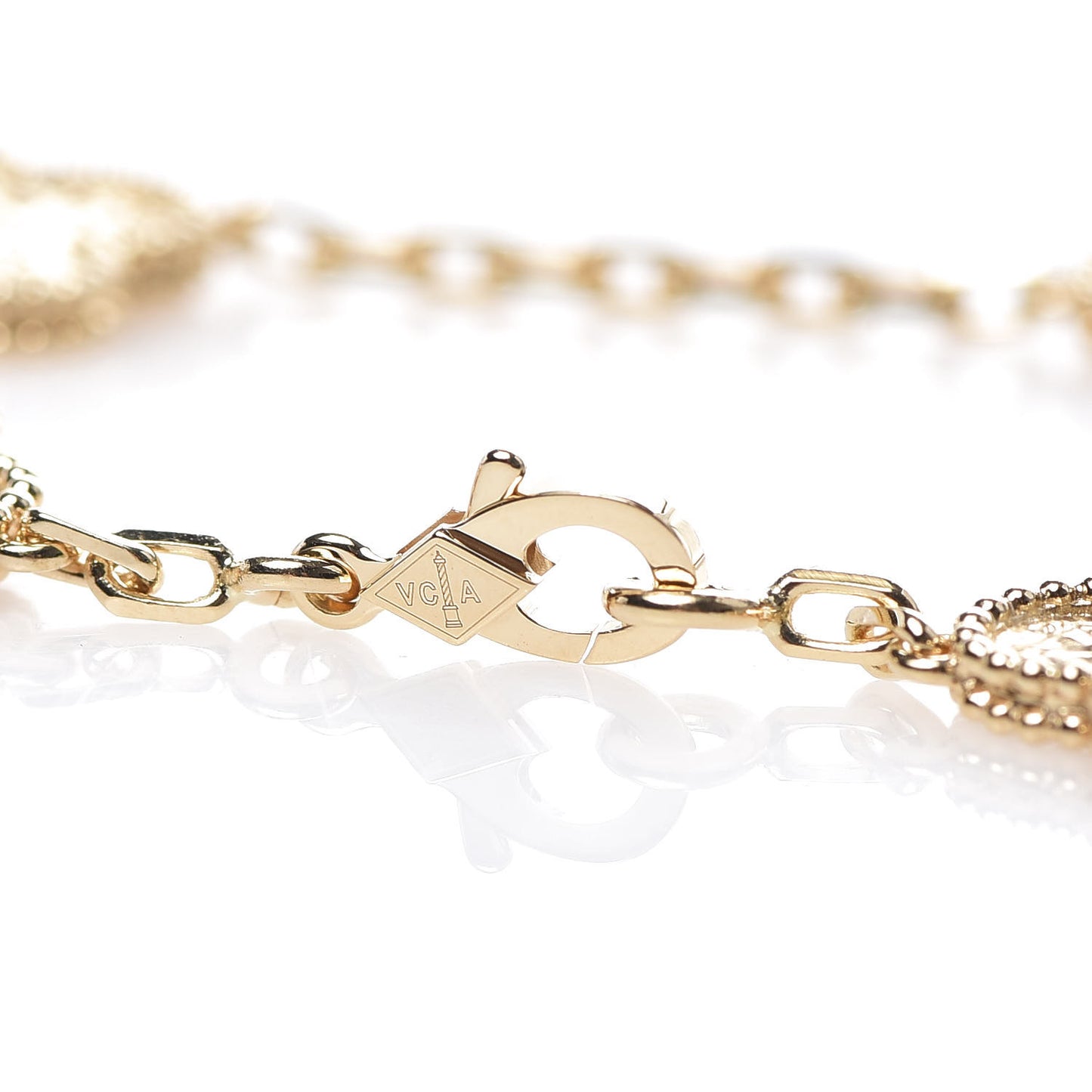 18K Yellow Gold 5 Motifs Vintage Alhambra Bracelet
