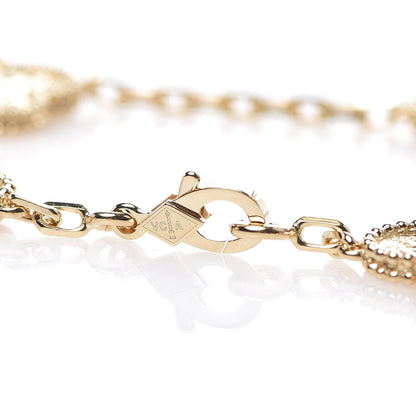 Van Cleef & Arpels 18K Yellow Gold 5 Motifs Vintage Alhambra Bracelet 4 of 6