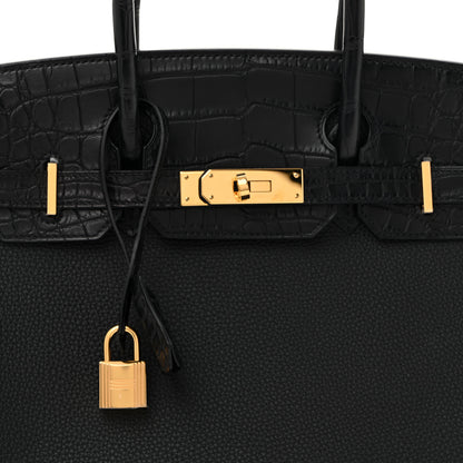 Hermes Togo Matte Alligator Birkin Touch 30 Black 8 of 11