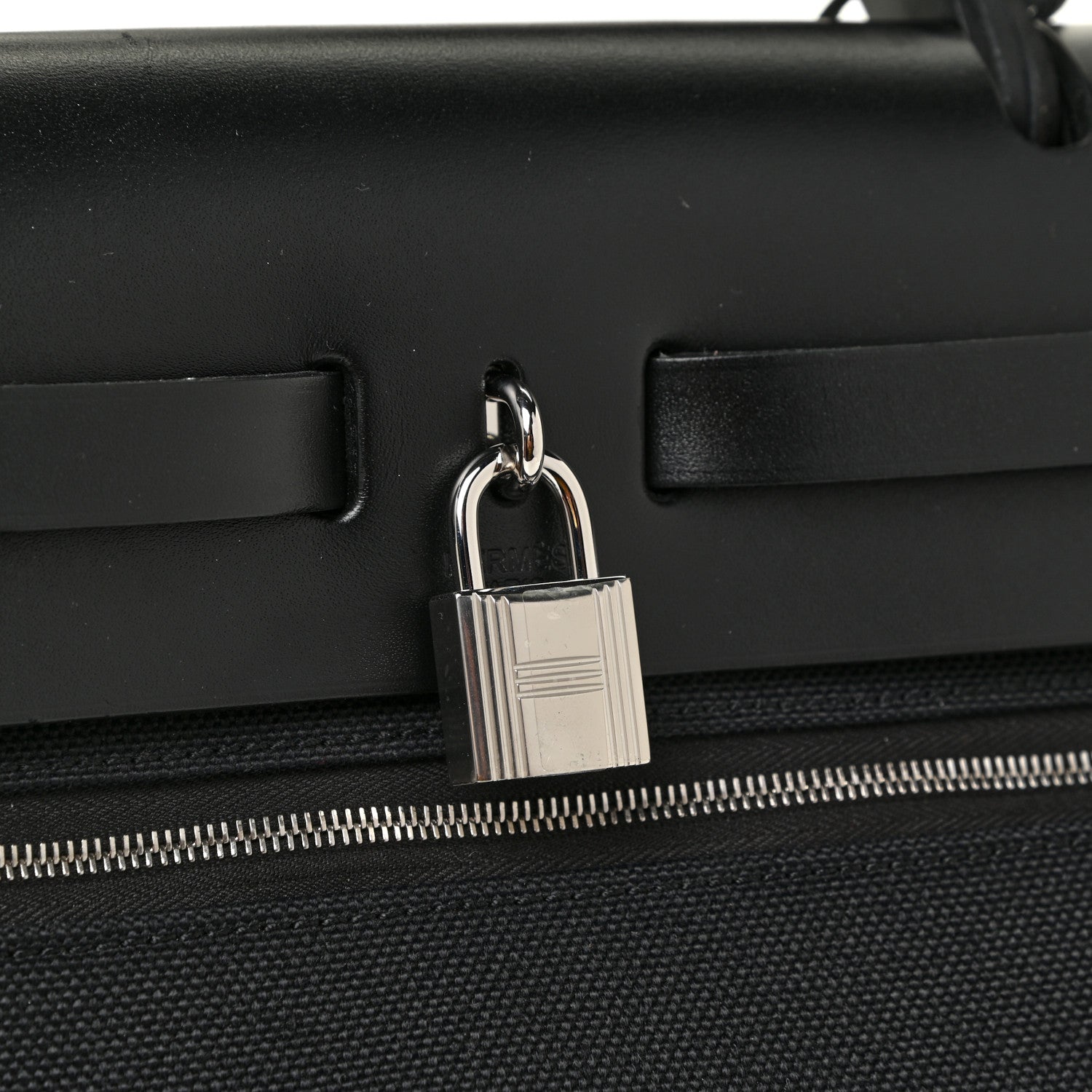 Hermes Military Toile Vache Hunter Herbag Zip PM 31 Black 11 of 11