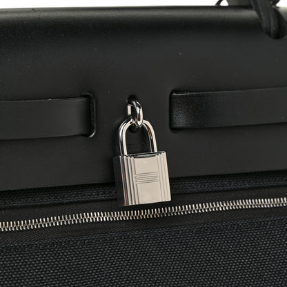 Hermes Military Toile Vache Hunter Herbag Zip PM 31 Black 11 of 11