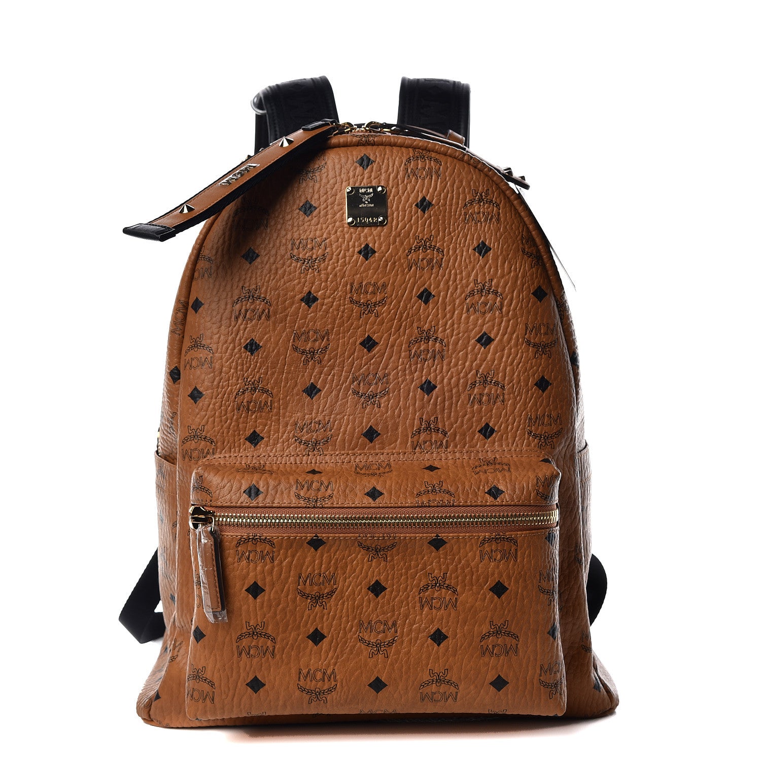 MCM Visetos Medium Stark Backpack Cognac 1 of 10