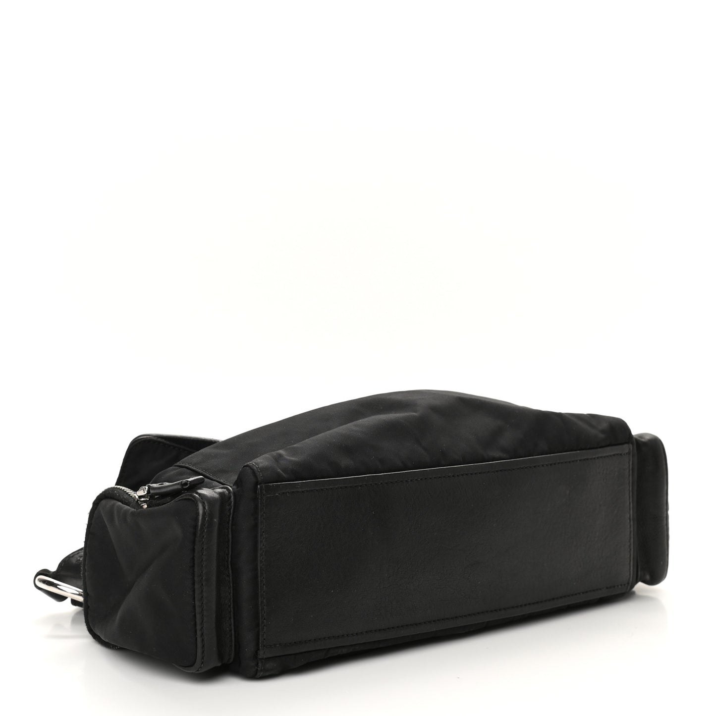 Tessuto Nylon Vitello Shoulder Bag Black