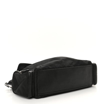 Prada Tessuto Nylon Vitello Shoulder Bag Black 4 of 12