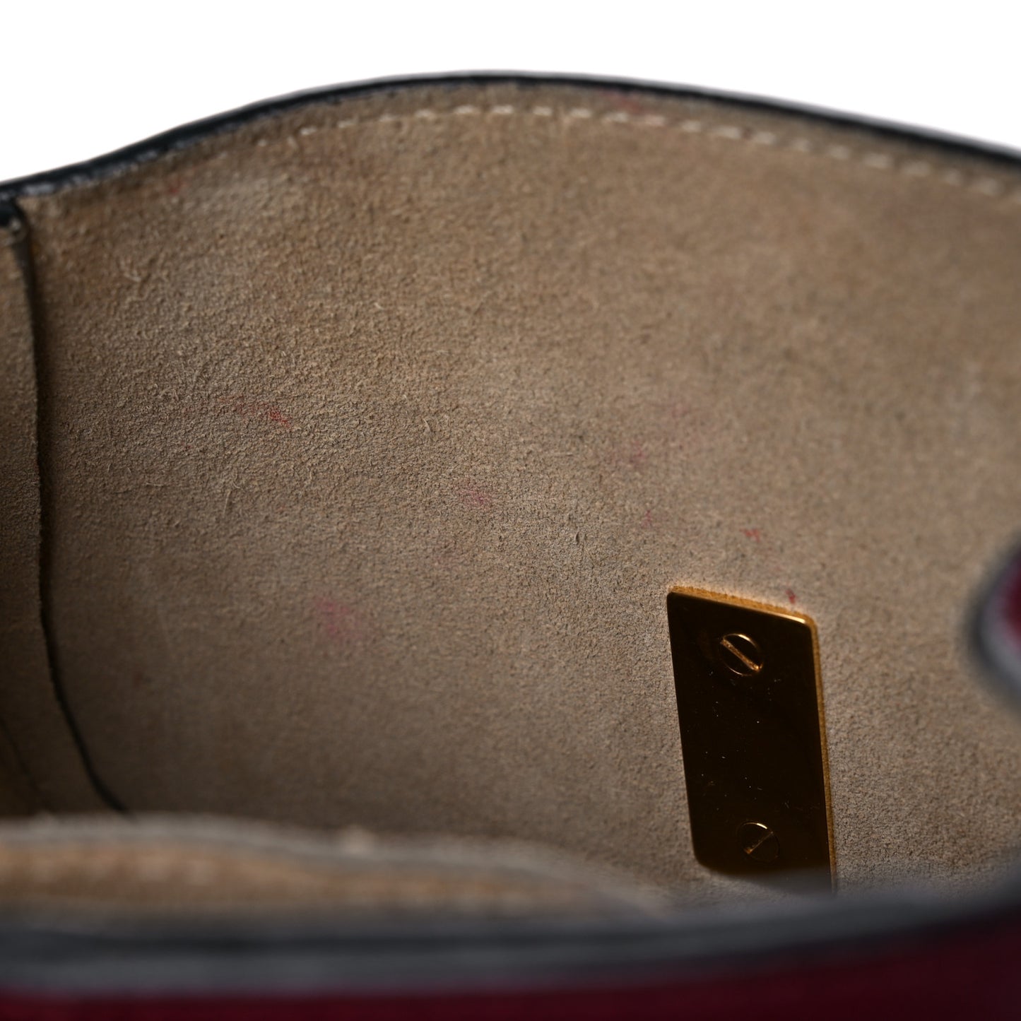 Grained Lambskin Mini Drew Shoulder Bag Wine Purple