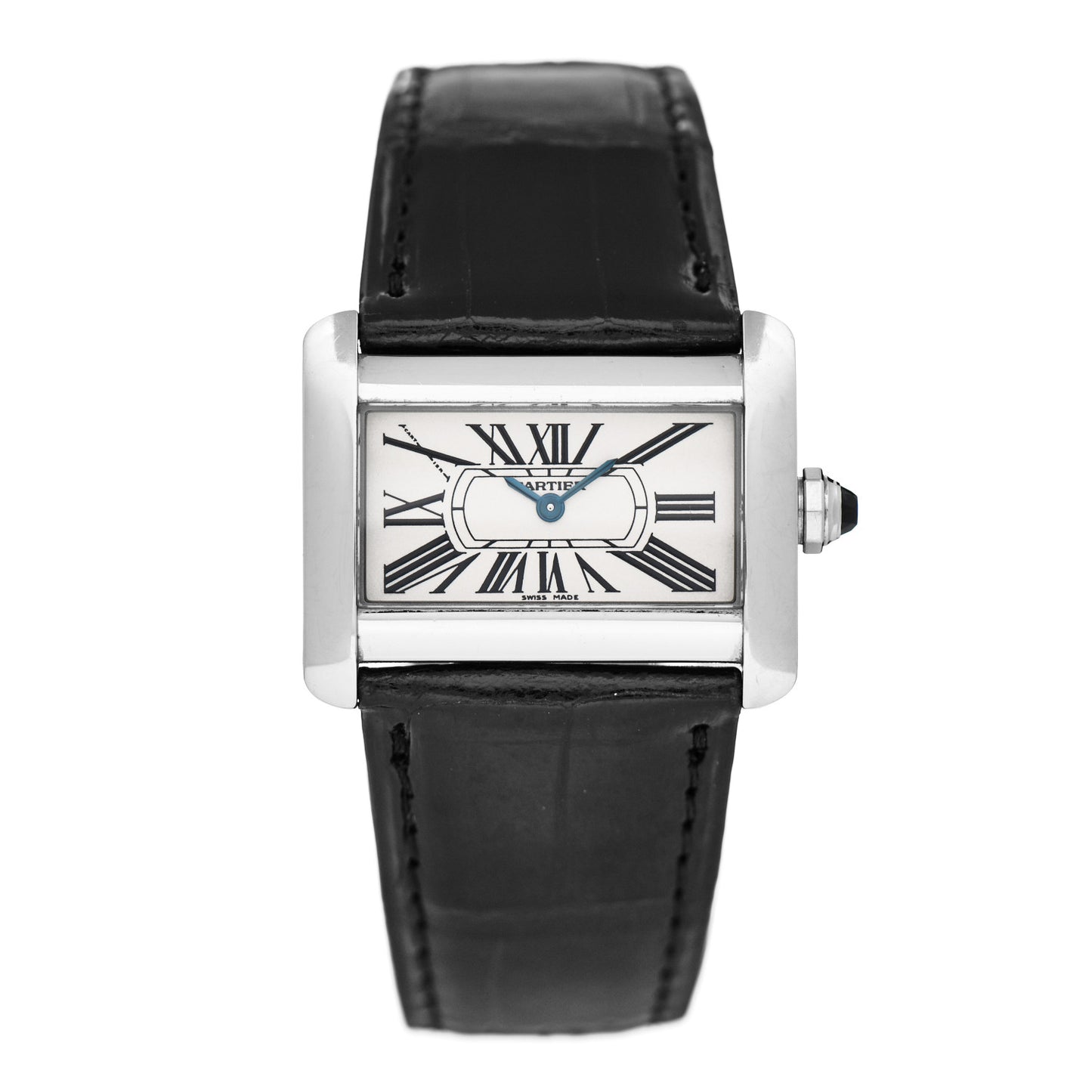 Stainless Steel Alligator 32mm Tank Divan Quartz Watch