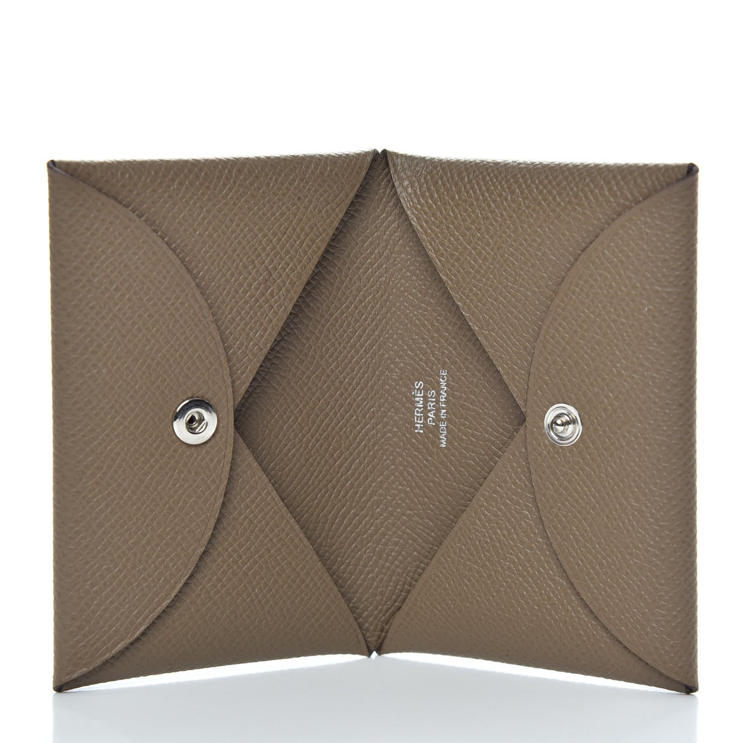 Epsom Calvi Card Case Etoupe