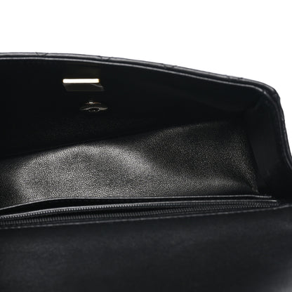 Chanel Lambskin Quilted Mini Top Handle Rectangular Flap Black 5 of 11