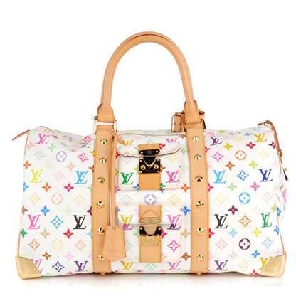 Louis Vuitton Monogram Multicolor Keepall 45 White 1 of 9