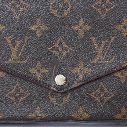 Louis Vuitton Monogram Pochette Felicie Chain Wallet Fuchsia 10 of 15