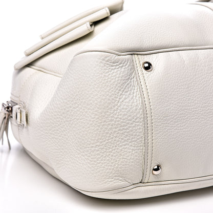 Saint Laurent Calfskin Large Y Bow Tote White 7 of 10