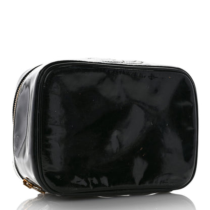 Chanel Patent Vanity Cosmetic Case Black 4 of 12